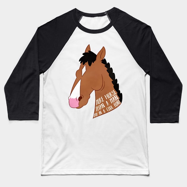 Bojack v2 Baseball T-Shirt by MidnightPremiere